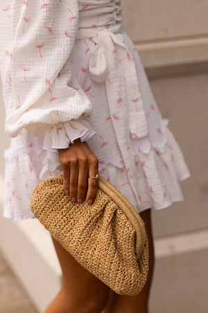 Heartfelt Red Off-Shoulder Muslin Dress