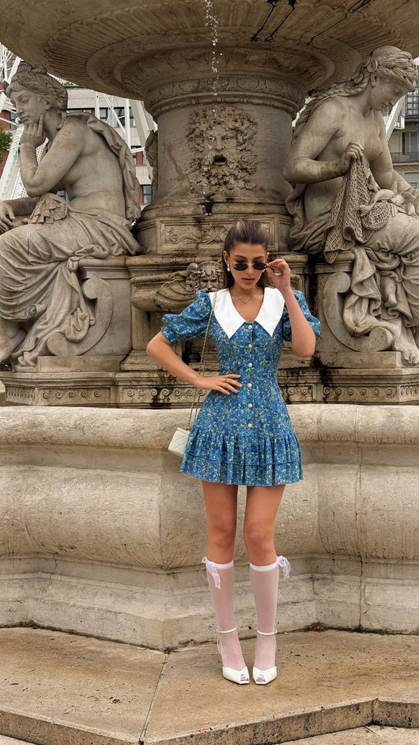 Bluebell Fountain Collar Dress