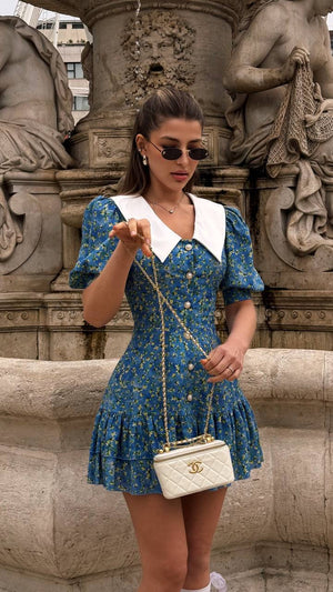 Bluebell Fountain Collar Dress