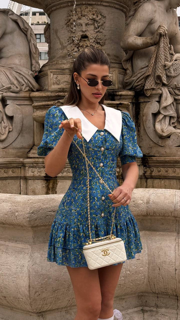 Bluebell Fountain Collar Dress