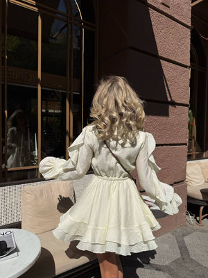 Butter Ruffle Luxe Mini Dress