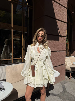 Butter Ruffle Luxe Mini Dress