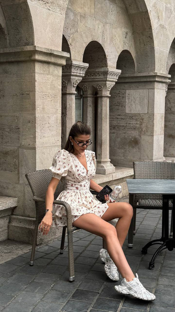 Whimsical Fit Mini Romper – Wildflower Edition