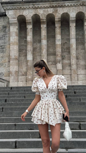 Whimsical Fit Mini Romper – Wildflower Edition