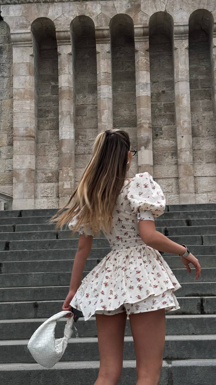 Whimsical Fit Mini Romper – Wildflower Edition