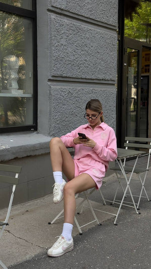 Pink Tennis Polo Set