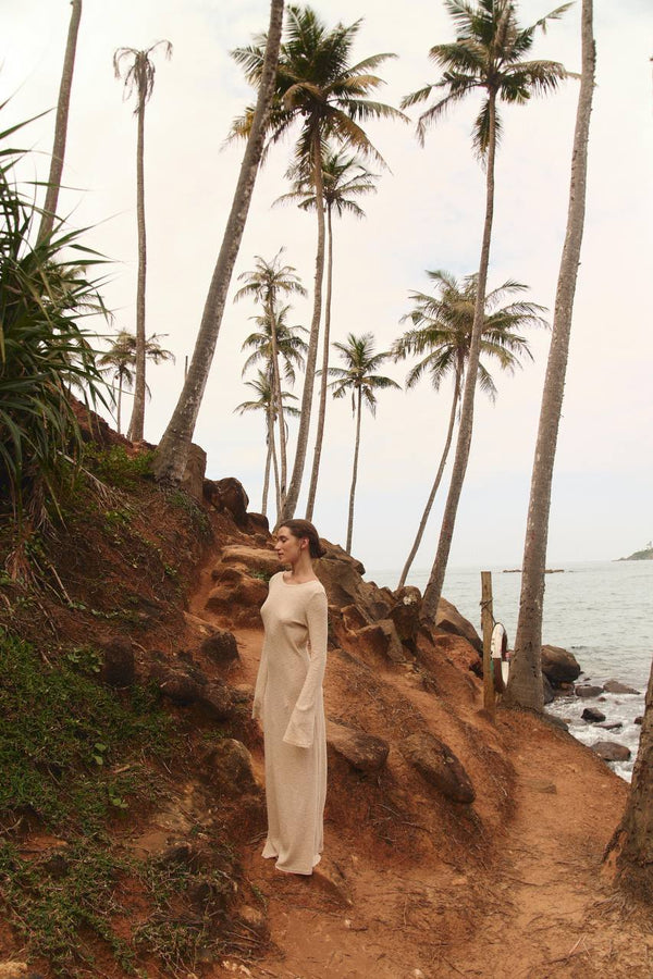 Dune Whisper Boucle Maxi Dress