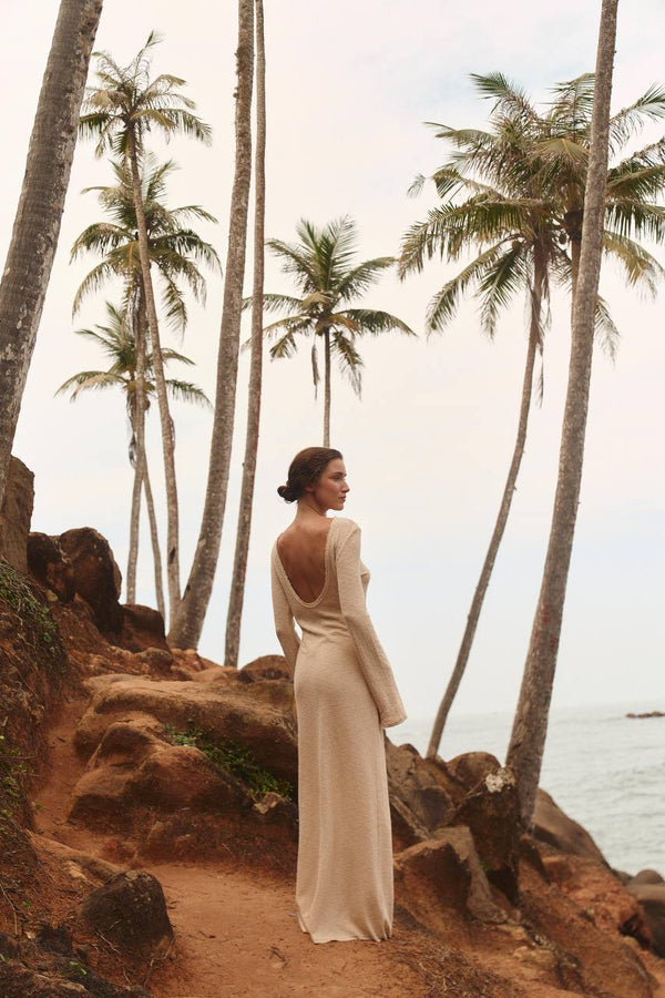 Dune Whisper Boucle Maxi Dress