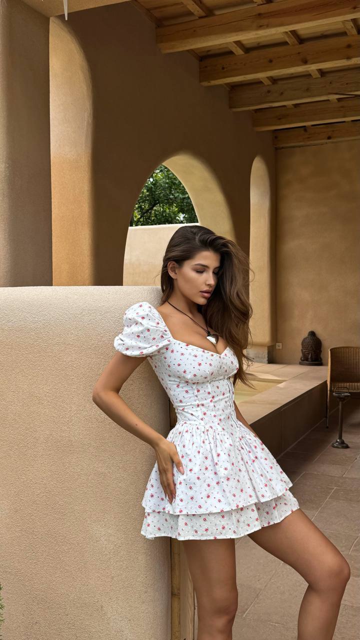 Sweetheart Cotton Dress