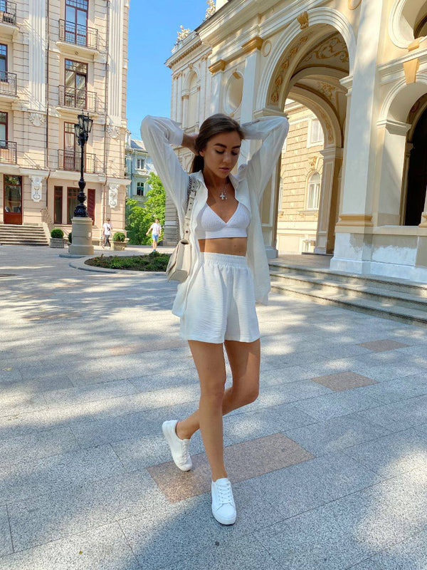 Ivory Sunny Shirt Set