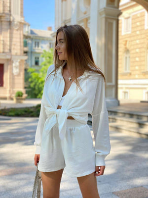 Ivory Sunny Shirt Set