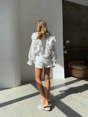 Hanna Ruffle Muslin Set