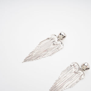 Crystal Top Long Fringe Drop Earrings