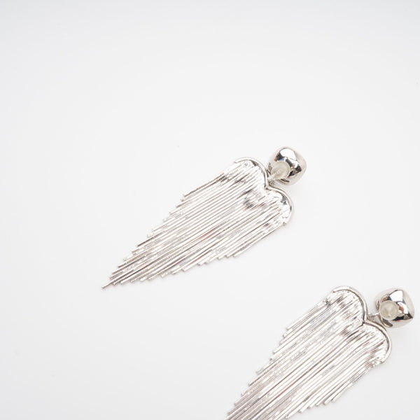 Crystal Top Long Fringe Drop Earrings