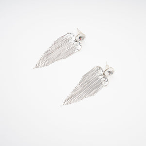 Crystal Top Long Fringe Drop Earrings