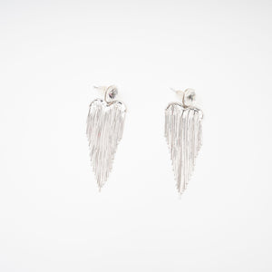 Crystal Top Long Fringe Drop Earrings