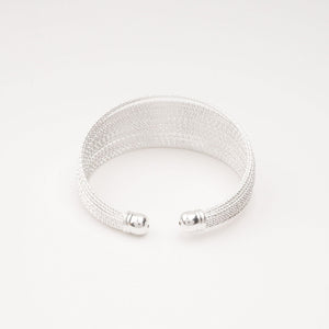 Multi-Strand Silver Cuff Bracelet