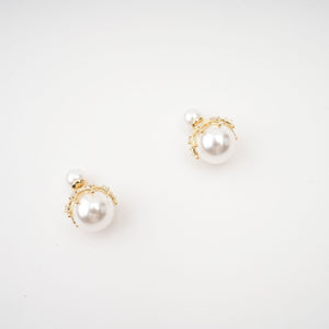Baroque Pearl Dome Earrings