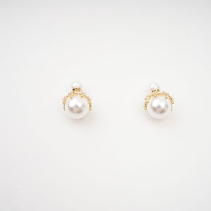 Baroque Pearl Dome Earrings