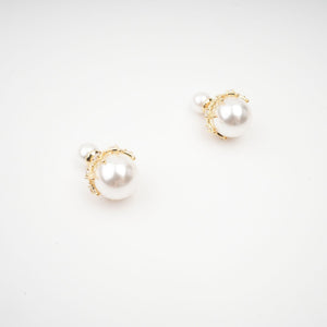 Baroque Pearl Dome Earrings