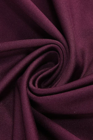 Abito lungo in pizzo bordeaux + guanti