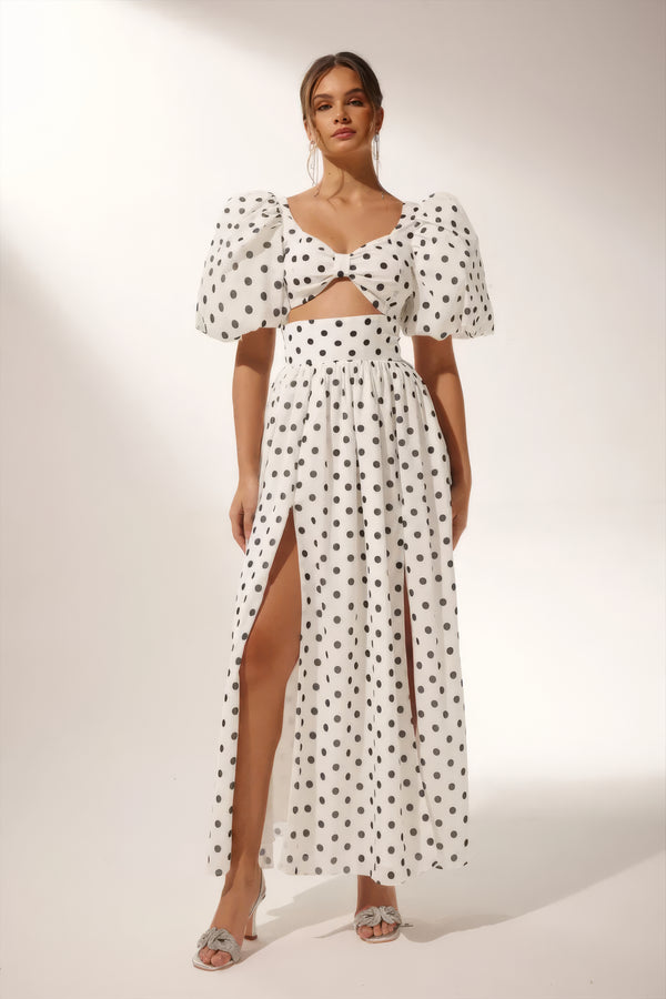 Polka Dot Two-Piece Dress