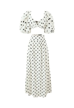 Polka Dot Two-Piece Dress