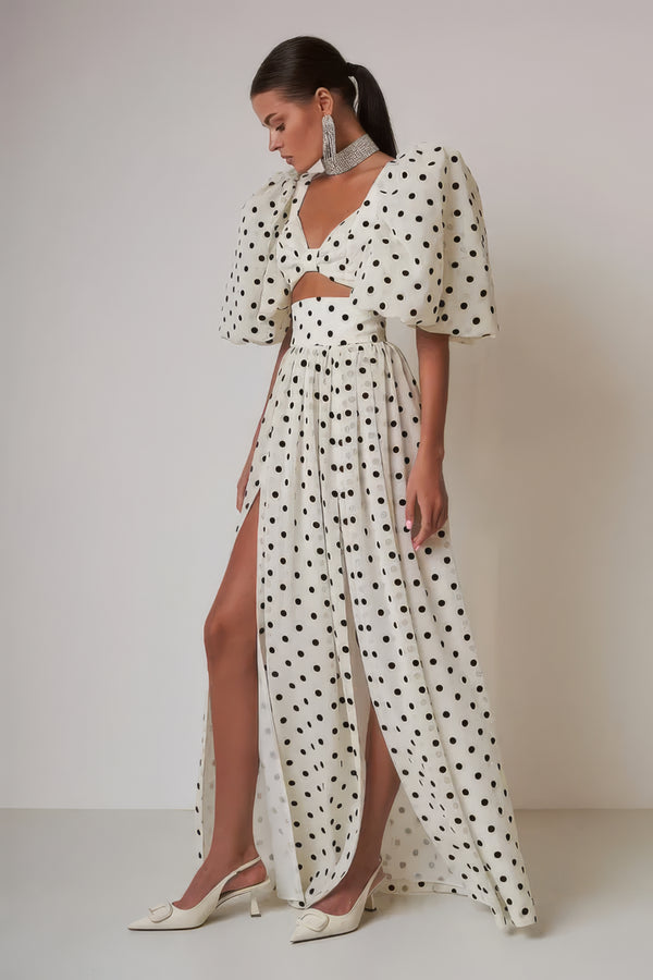 Polka Dot Two-Piece Dress