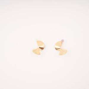 Sculptural Spiral Gold-Tone Statement Earrings