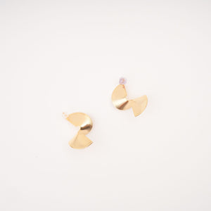 Sculptural Spiral Gold-Tone Statement Earrings