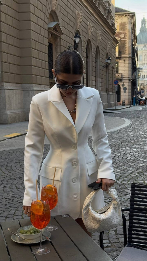 Power Blazer Mini Ivory
