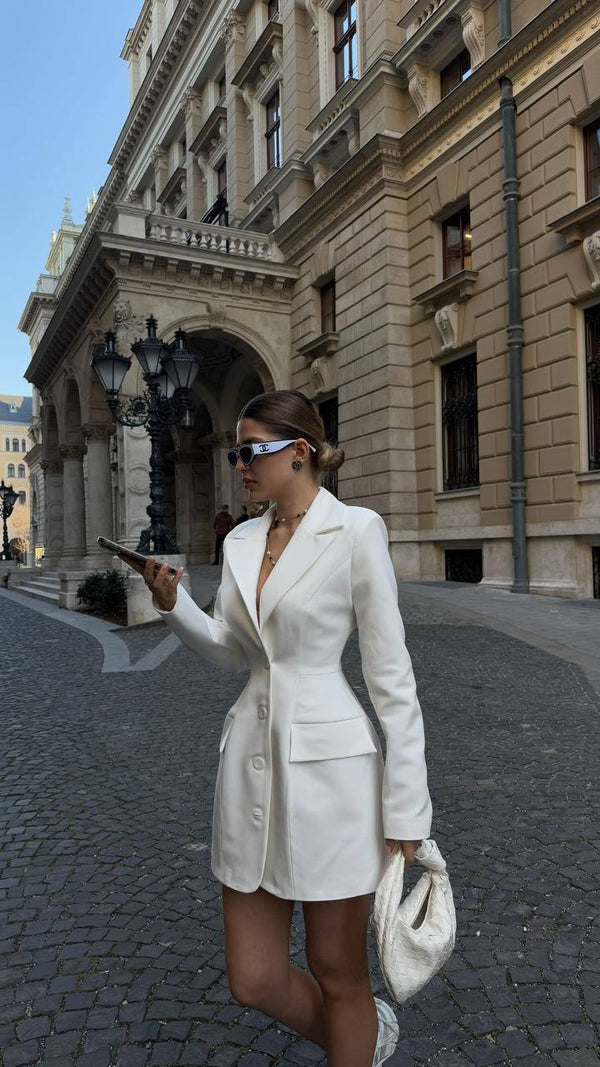 Power Blazer Mini Ivory