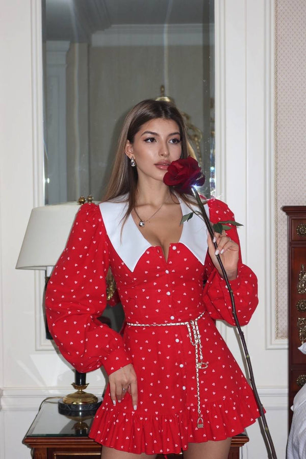 Scarlet Heart Mini Dress