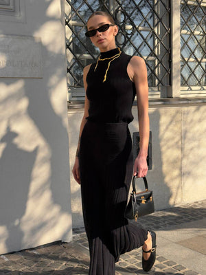 Black Fever Knit Set