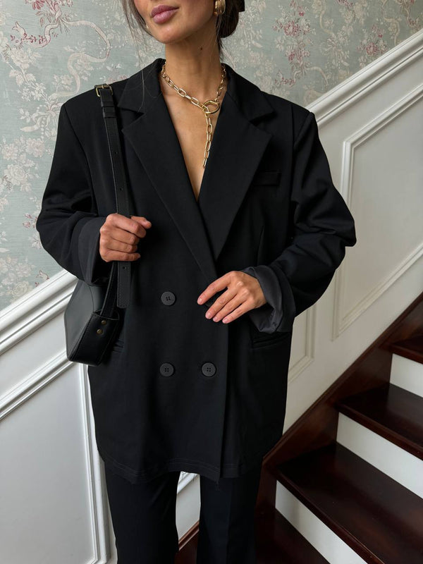 Black Arno Relaxed Blazer