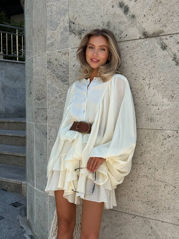 Sicilia Flounce Mini Cream
