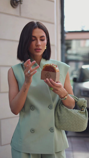 Pistachio Viscose Suit Set