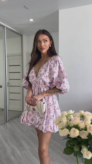 Meadow Whisper Balloon Mini Dress